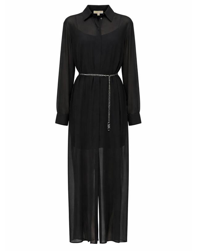 마이클 코어스 [해외직구] 26 S/S 마이클 코어스 슈미즈 롱 드레스 MR683BI7R3_001BLACK B0041915976 착용컷