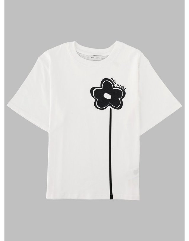 마크 제이콥스 [해외직구] 26 S/S 마크 제이콥스 티셔츠 콘 STAMPA FIORE (KIDS 상품) W60735K_10P B0042068671 착용컷
