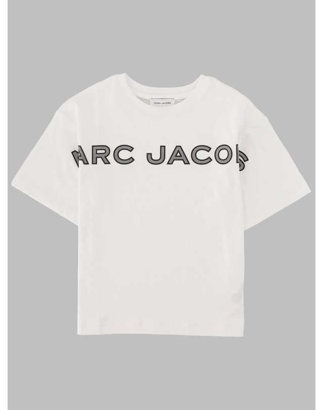 마크 제이콥스 [해외직구] 26 S/S 마크 제이콥스 티셔츠 콘 SCRITTA (KIDS 상품) W60766K_10P B0042068619 착용컷