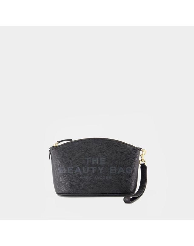 마크 제이콥스 [해외직구] 25 S/S 마크 제이콥스 더 뷰티 파우치 MARC JACOBS 레더 블랙 2R4SCP003S02-001 B0731564948 착용컷