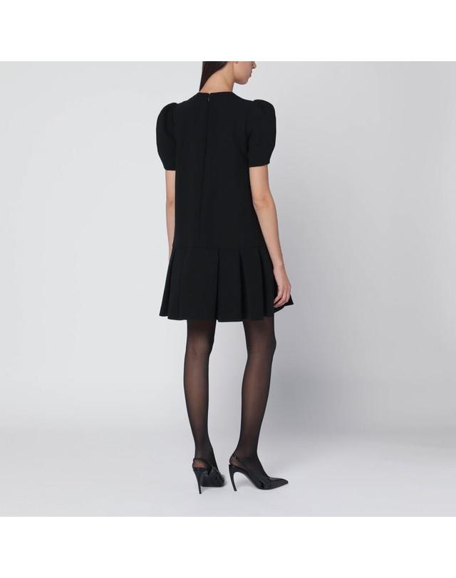 모스키노 [해외직구] 25 F/W 모스키노 블랙 미니 드레스 WITH PLEATS 04465424-0555 B0051847188 착용컷