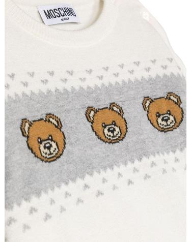 [해외직구] 23 F/W 모스키노 테디 BEARS 크루 넥 풀오버 (KIDS 상품) MWW00JB_LHE4310063 B0041929474