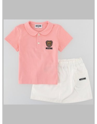 [해외직구] 26 S/S 모스키노 셋 DA BAMBINA 폴로 E GONNA 콘 VITA ELASTICIZZATA (KIDS 상품) MDG01LK_LLA1482543 B0042126556