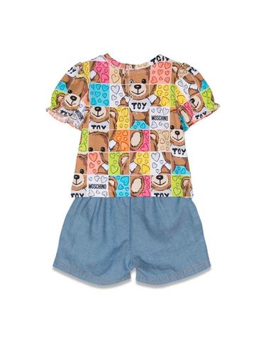 [해외직구] 24 S/S 모스키노 티셔츠 & SHORTSSET (KIDS 상품) MDG015K_L0E2240168 B0041275405
