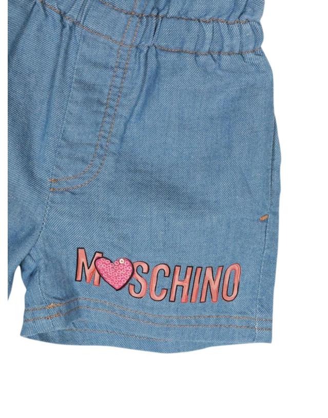 모스키노 [해외직구] 24 S/S 모스키노 티셔츠 & SHORTSSET (KIDS 상품) MDG015K_L0E2240168 B0041275405 착용컷