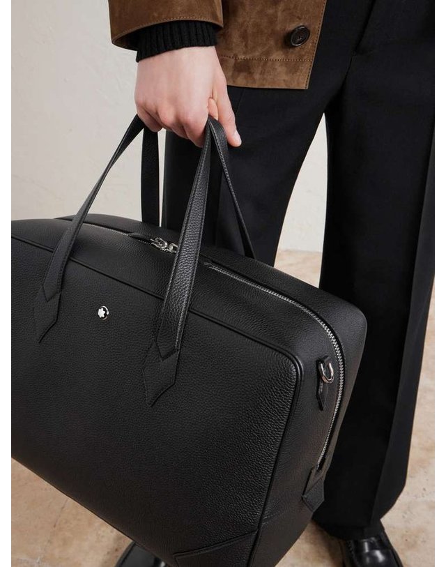 몽블랑 [해외직구] 26 S/S 몽블랑 풀그레인 레더 위켄드 백 MB221624 B0081984745 착용컷