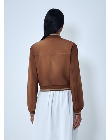 [해외직구] 26 S/S 미우미우 스웨이드 봄버 자켓 MPV996 104R F0401 B0111924145