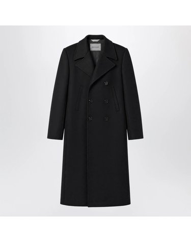 [해외직구] 26 F/W 발렌시아가 롱 더블페이스 테일러 코트 인 블랙 코튼 A001XJTUU36-1000 B0052197900