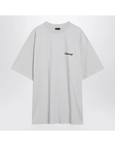 [해외직구] 26 S/S 발렌시아가 화이트 MASKING 테이프 티셔츠 WITH 미디엄 핏 764235TTVL6-9012 B0052321901