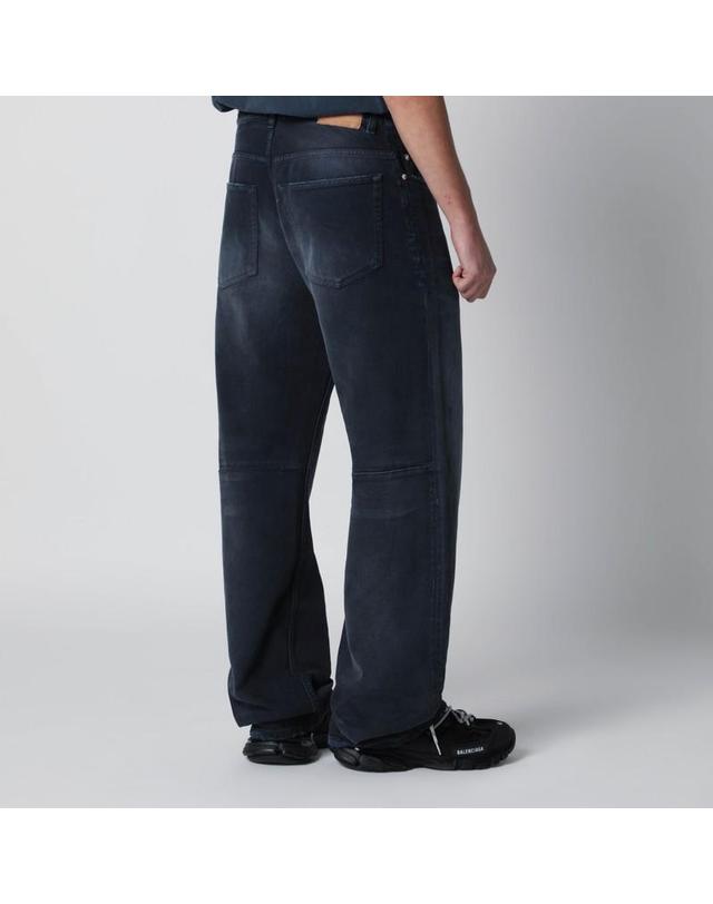 발렌시아가 [해외직구] 26 S/S 발렌시아가 와이드레그 블루 WASHEDEFFECT 진 857194TTW64-8074 B0051908355 착용컷