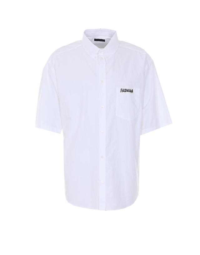 발렌시아가 [해외직구] 26 S/S 발렌시아가 MASKING 테이프 프린트 셔츠 857810/TRM289000 B0011908475 착용컷