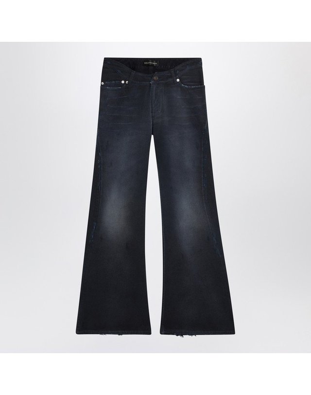 발렌시아가 [해외직구] 26 S/S 발렌시아가 네이비 블루 진 WITH 커브 웨이스트 848019TTW64-8074 B0051947799 착용컷