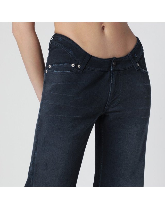 발렌시아가 [해외직구] 26 S/S 발렌시아가 네이비 블루 진 WITH 커브 웨이스트 848019TTW64-8074 B0051947799 착용컷