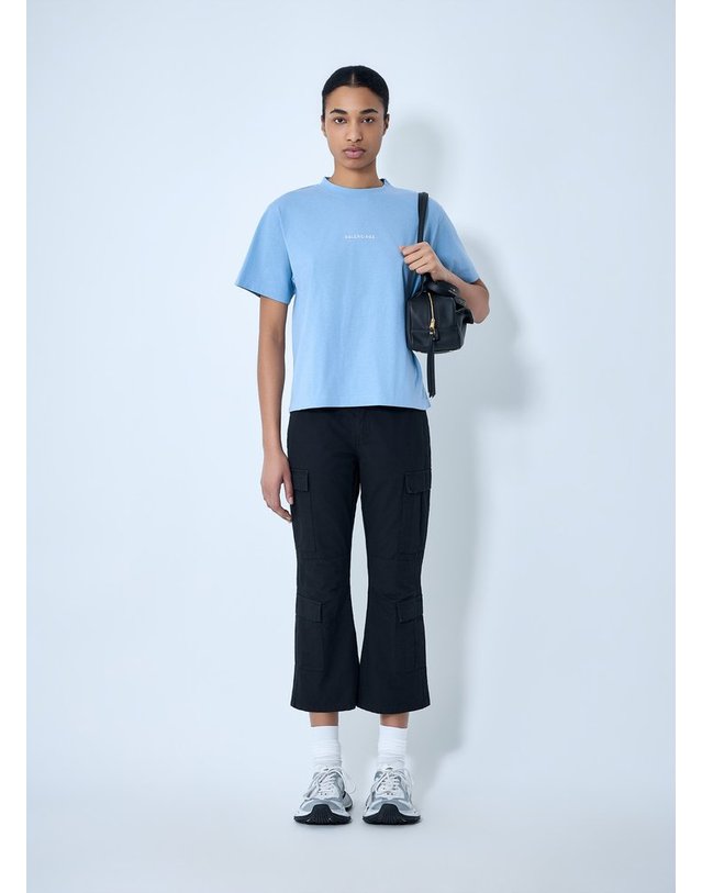 발렌시아가 [해외직구] 26 S/S 발렌시아가 카프리 카고 팬츠 864356 TQP13 1000 B0111963608 착용컷