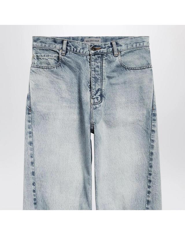 발렌시아가 [해외직구] 26 F/W 발렌시아가 TWISTEDSEAM 진 인 페이드 라이트 블루 데님 A001OTTBP48-4020 B0052241152 착용컷
