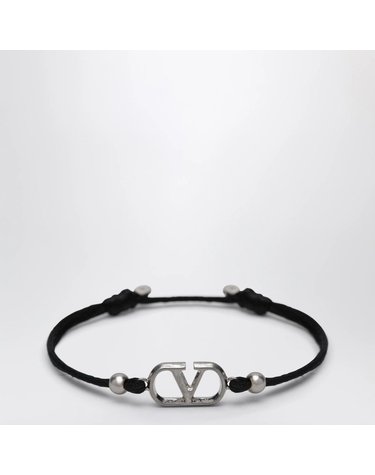 [해외직구] 26 F/W 발렌티노 블랙 V로고 시그니처 코드 팔찌 9Y0J0S67ZWK-0NO B0052306862