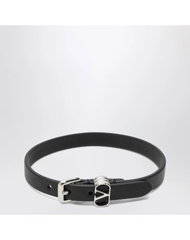 [해외직구] 26 F/W 발렌티노 블랙 V로고 시그니처 팔찌 인 레더 9Y0J0AH7FXJ-0NO B0052306866