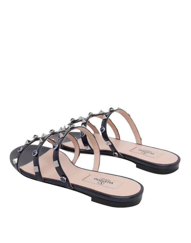 발렌티노 [해외직구] 26 F/W 발렌티노 락스터드 WITH CABOCHON 비즈 슬라이드 샌들 S0C49ELQ/F8Y B0012186835 착용컷