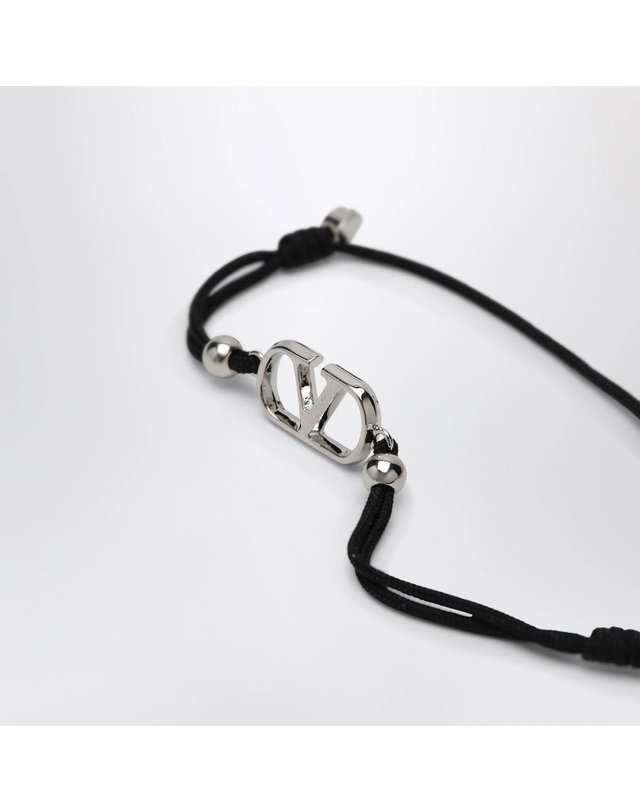 발렌티노 [해외직구] 26 F/W 발렌티노 블랙 V로고 시그니처 코드 팔찌 9Y0J0X85KAZ-0NO B0052306858 착용컷