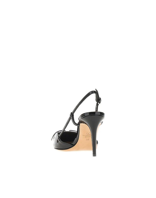 발렌티노 [해외직구] 26 F/W 발렌티노 페이턴트 레더 슬링백 펌프스 8W2S0R010NO B0132358379 착용컷