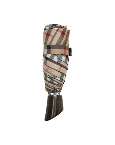 [해외직구] 26 S/S 버버리 체크 컴팩트 우산 BURBERRY 신세틱 브라운 8122036-B9368 B0731882095