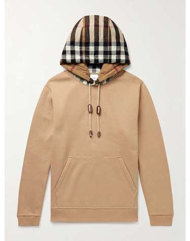 [해외직구] 23 S/S 버버리 체크 코튼블렌드 저지 후드 8045006 B0080067781