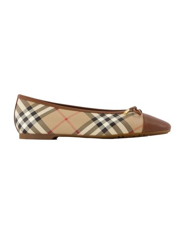 [해외직구] 26 F/W 버버리 LF HIGHGATE 05 발레슈즈 플랫슈즈 BURBERRY 신세틱 멀티 8132349-A7028 B0732274768