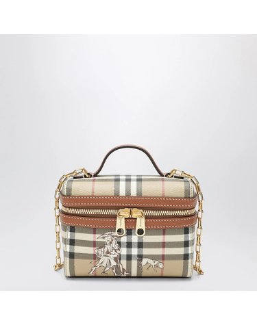 [해외직구] 26 F/W 버버리 베이지 체크 MATES 미니 베니티 백 8132586155142-A7026 B0052306313