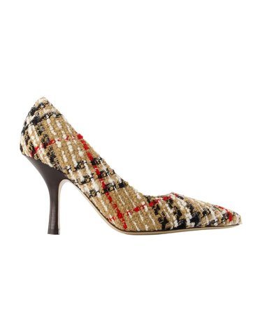 [해외직구] 26 F/W 버버리 LF DAME 90 펌프스 BURBERRY 신세틱 멀티컬러 8131327-B9368 B0732297479