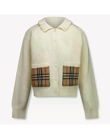 [해외직구] 버버리 ROTHWELL 걸 가디건 인 OFF-WHITE (KIDS 상품) 8134711A1452 B0302329886