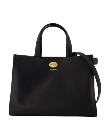 [해외직구] 26 F/W 버버리 LL 스몰 COTSWOLDS 쇼퍼 백 BURBERRY 레더 블랙 8129060-A1189 B0732297473