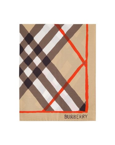 [해외직구] 26 F/W 버버리 아가일 체크 스카프 BURBERRY 실크 멀티컬러 8131628-A7028 B0732326004