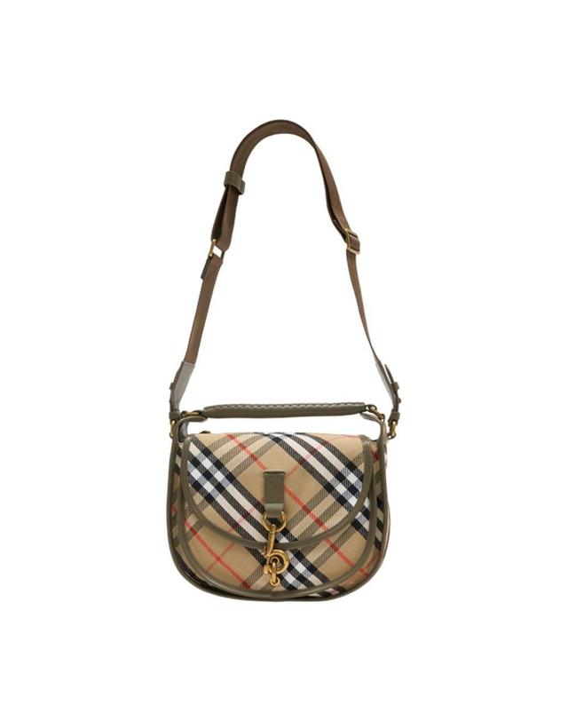 버버리 [해외직구] 26 S/S 버버리 스몰 B 클립 메신저 숄더 백 BURBERRY 신세틱 멀티 8120780-B9368 B0731913883 착용컷