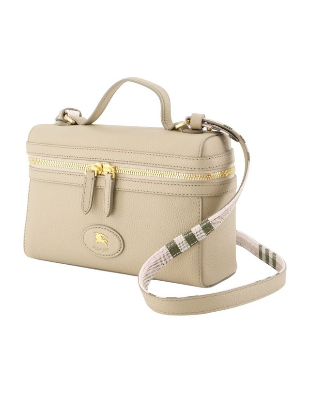 버버리 [해외직구] 26 S/S 버버리 베니티 케이스 CL BURBERRY 레더 베이지 8123540-A4153 B0732257791 착용컷