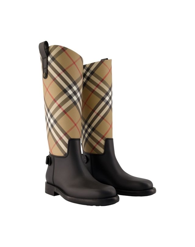 버버리 [해외직구] 26 F/W 버버리 LF CAVALIER 부츠 BURBERRY 신세틱 멀티컬러 8135195-A7028 B0732297480 착용컷