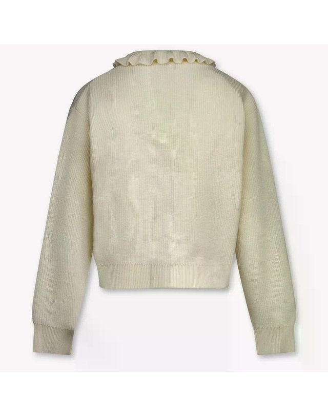 버버리 [해외직구] 버버리 ROTHWELL 걸 가디건 인 OFF-WHITE (KIDS 상품) 8134711A1452 B0302329886 착용컷