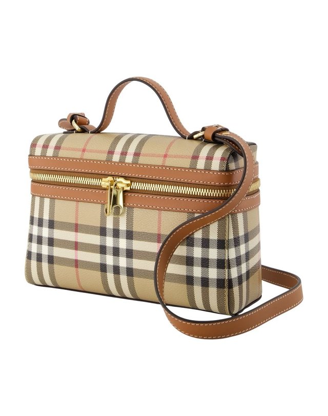 버버리 [해외직구] 26 F/W 버버리 LL 베니티 케이스 DFC 크로스바디 BURBERRY 신세틱 브라운 8127914-A9534 B0732320755 착용컷
