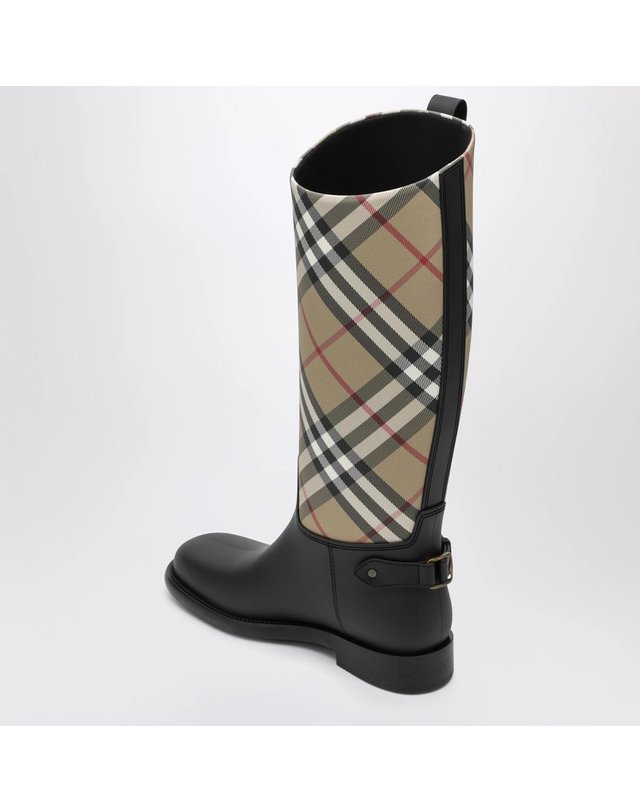 버버리 [해외직구] 26 F/W 버버리 베이지 CAVALIER 부츠 WITH HOUSE 체크 패턴 8135195179189-A7028 B0052363325 착용컷