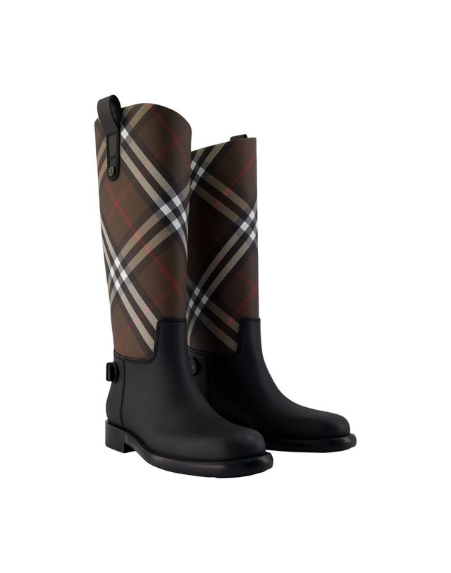 버버리 [해외직구] 26 F/W 버버리 LF CAVALIER 부츠 BURBERRY 신세틱 브라운 8135196-C6741 B0732334619 착용컷