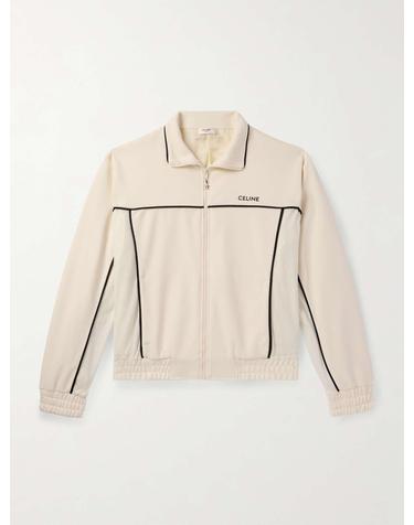 [해외직구] 25 F/W 셀린느 로고-엠브로이드 메쉬 저지 트랙 자켓 2Y94E121O. B0081268232