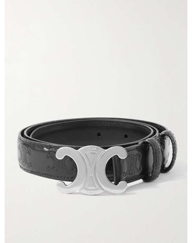 [해외직구] 25 F/W 셀린느 2.5CM 트라이엄프 로고 레더 벨트 45AKA3ANP. B0081324353
