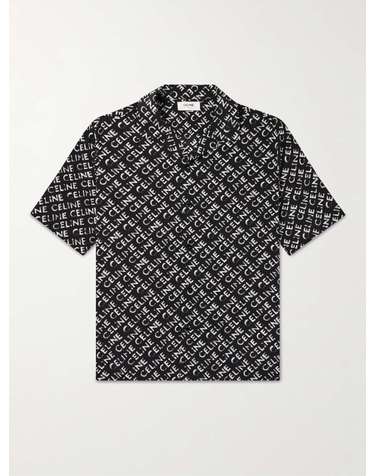 [해외직구] 25 F/W 셀린느 CONVERTIBLECOLLAR 로고 실크 셔츠 2C946748T. B0080396344