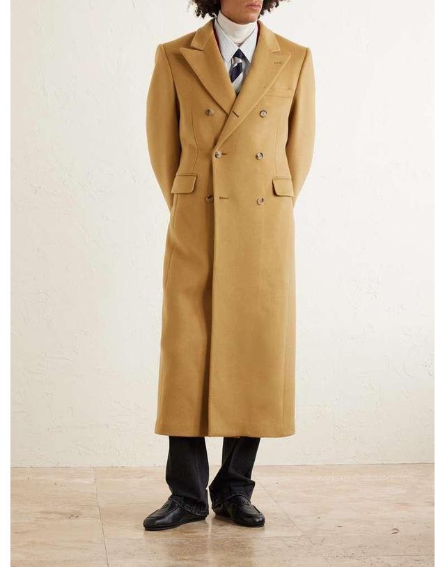 셀린느 [해외직구] 26 S/S 셀린느 COLONNE 더블브레스티드 캐시미어 코트 RM05C6700. B0081933327 착용컷