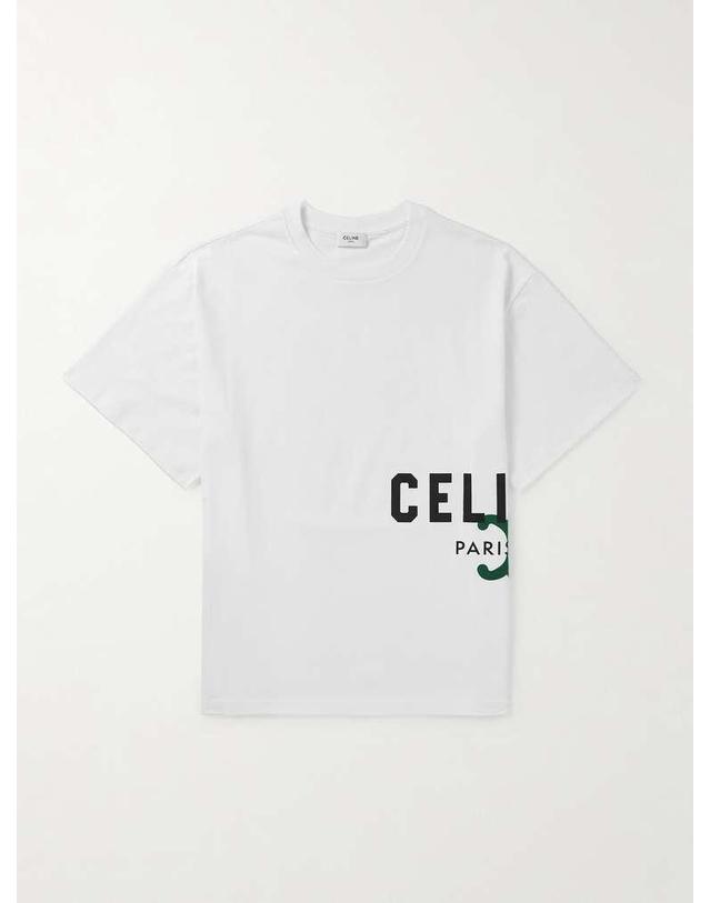 셀린느 [해외직구] 26 S/S 셀린느 로고 코튼-저지 티셔츠 RX0HV1242.GJL3 B0081933365 착용컷