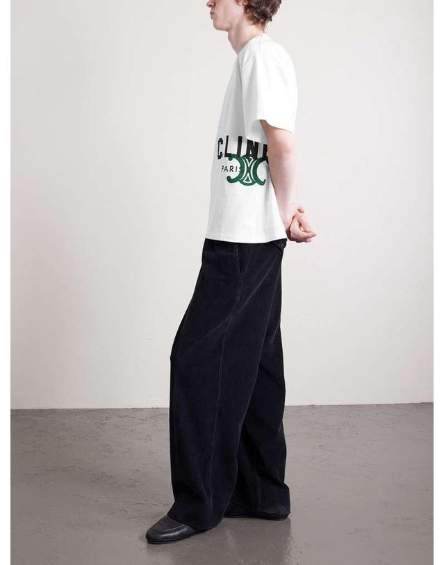 셀린느 [해외직구] 26 S/S 셀린느 로고 코튼-저지 티셔츠 RX0HV1242.GJL3 B0081933365 착용컷