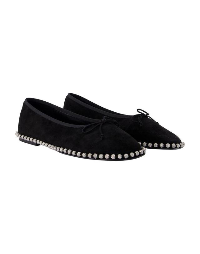 알렉산더 왕 [해외직구] 25 F/W 알렉산더 왕 LINA BALLCHAIN 플랫슈즈 ALEXANDER WANG 레더 블랙 30425F030-001 B0731779980 착용컷