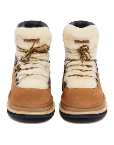 [해외직구] 25 F/W 어그 어그 X SACAI STIVALETTI HIKER 인 펠레 베이지 1178390/CHE B0741880171