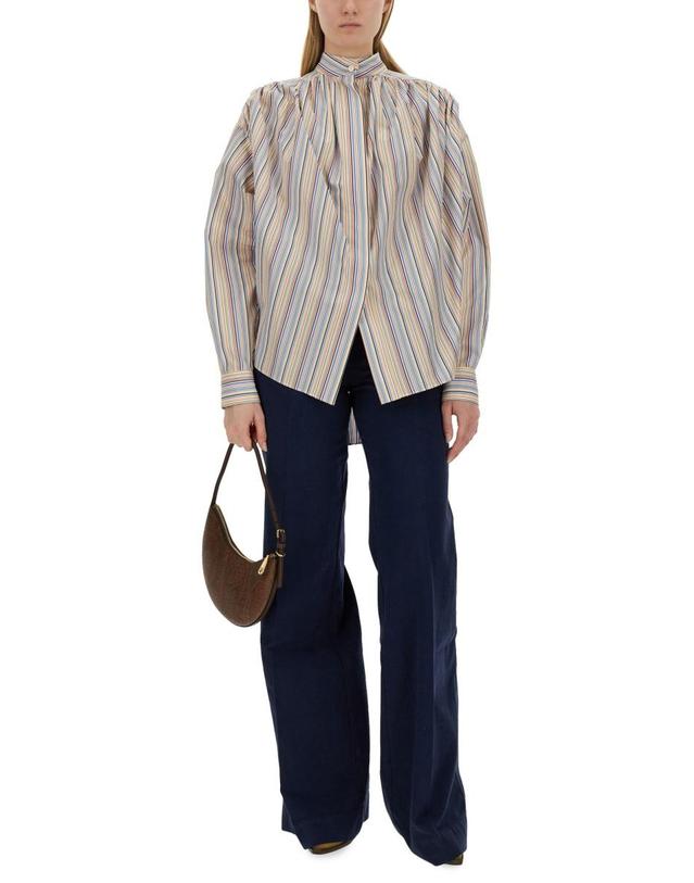 에트로 [해외직구] 24 S/S 에트로 블라우스 WITH 스트라이프 패턴 WRIA0006_99TR546S8450 B0041277078 착용컷
