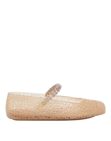 [해외직구] 26 F/W 지미추 더 젤리 플랫슈즈 THE JELLY/NTXLIGHT TOFFEE B0012066329