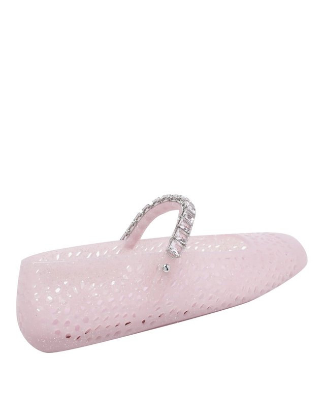 지미추 [해외직구] 26 F/W 지미추 더 젤리 플랫슈즈 THE JELLY/NTXCOTTON CANDY B0012066328 착용컷